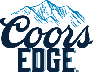 A close up of the coors edge logo