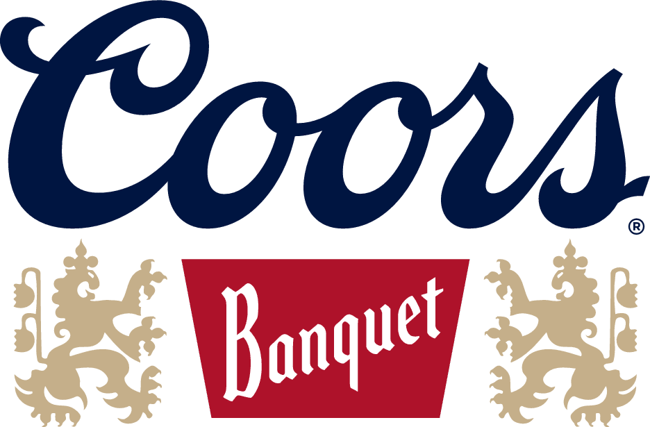 A green background with the word " coors banquet ".