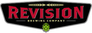 A logo of a brewery with the name vision brewing company.