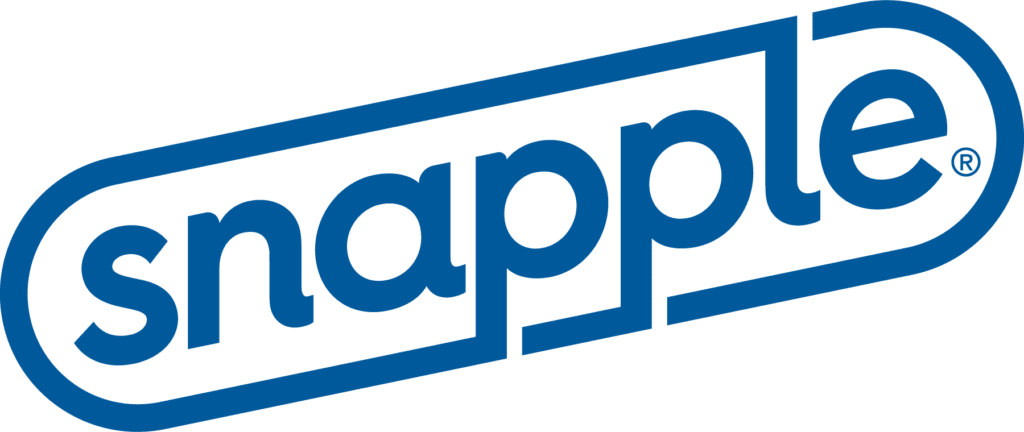 A green background with blue letters that say " snappy ".